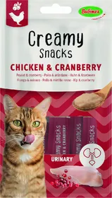 Meilleurs prix pour BUBIMEX Creamy Snacks Urinary Friandise à lécher au poulet et cranberry pour chat