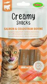Comparer les prix de BUBIMEX Creamy Snacks Immunity Friandise à lécher au saumon pour chat
