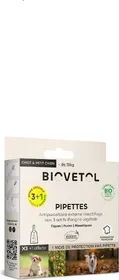 Comparer les prix de BIOVETOL Pipettes insectifuge Bio chiot/petit chien