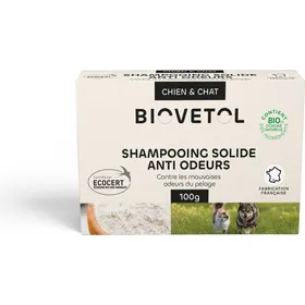 Meilleurs prix pour BIOVETOL Shampooing solide anti-odeur Bio pour chien et chat