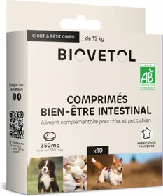 Meilleurs prix pour BIOVETOL Comprimés bien-être intestinal bio pour chiot / petit chien