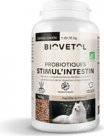 Comparer les prix de BIOVETOL Poudre stimul'intestin bio pour grand chien