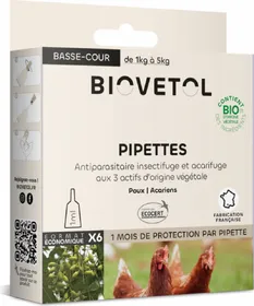 Meilleurs prix pour BIOVETOL Pipettes insectifuge bio pour basse-cour 