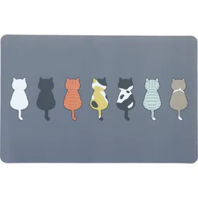 Comparer les prix de Tapis pour écuelles chat de dos