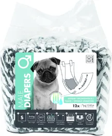 Meilleurs prix pour Couches pour chien mâle - plusieurs tailles disponibles 