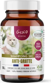 Comparer les prix de GASCO Shampoing sec Peau Seche chat