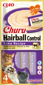 Comparer les prix de CIAO CHURU friandise Hairball au thon pour chat