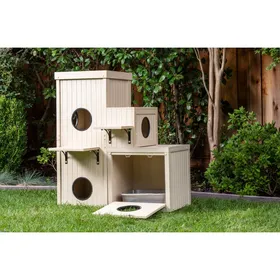 Comparer les prix de Aire de jeux pour chat Kitty Katio™ New Age Pet - 101x47x113cm