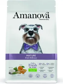 Comparer les prix de AMANOVA Mature Croquettes avec 60% de poisson frais pour Chien senior