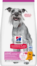 Comparer les prix de Hill's Science Plan Canine Mature Adult 7+ Light croquettes pour chien adulte de petite taille au poulet