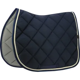 Comparer les prix de EQUITHEME Tapis de selle mixte Classic marine - Taille Cheval