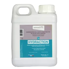 Meilleurs prix pour LPC Hydraction Complément alimentaire pour la compensation de la perte d’électrolytes pour chevaux - 1L