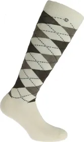 Meilleurs prix pour EQUITHEME Chaussettes Argyle écru / taupe 35-38