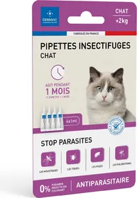 Meilleurs prix pour Pipette insectifuge pour chat x 4