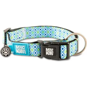 Comparer les prix de Max &amp; Molly Collier pour chien avec médaille d'identification intelligente - Retro Blue