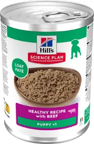 Meilleurs prix pour HILL'S Science Plan Puppy Pâtée pour Chiot au Boeuf - RECONDITIONNE -10% - 12x370g