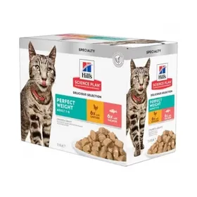 Meilleurs prix pour HILL'S Science Plan Adult Perfect Weight Multipack pour chat poulet et saumon