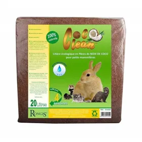 Meilleurs prix pour Litière petits mammifères COCO CLEAN 20 litres - Litière pour rongeurs