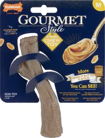 Comparer les prix de Gourmet stick Peanut Butter jouet à macher pour chien NYLABONE - XL