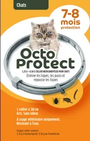 Meilleurs prix pour OCTOPROTECT collier antiparasitaire pour chat - Lot de 2x X1