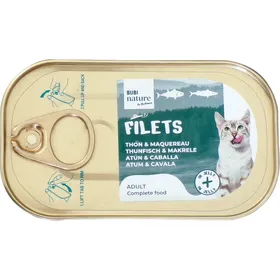 Meilleurs prix pour BUBIMEX Pâtée Bubi Nature Thon & Maquereau en gelée pour chat - Lot de 6x 85g