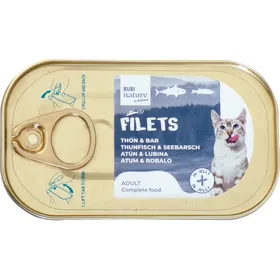 Comparer les prix de BUBIMEX Pâtée Bubi Nature Thon & Bar en gelée pour chat - 85g
