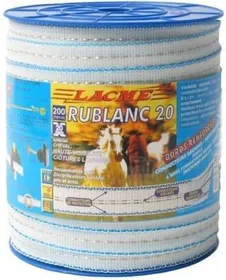 Comparer les prix de Ruban de clôture blanc Classique Lacmé