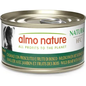 Comparer les prix de ALMO NATURE Pâtée HFC au Sanglier, jambon et baies pour chien - 95g