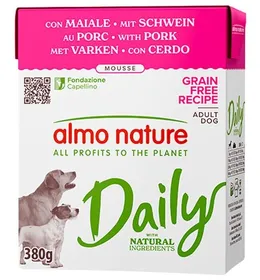 Meilleurs prix pour ALMO NATURE Pâtée Daily en mousse sans céréales pour chien - Lot de 6x Cabillaud - 380g