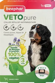 Comparer les prix de Collier répulsif antiparasitaire pour grand chien - VETOpure
