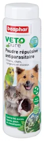 Comparer les prix de Poudre VETOPure répulsive antiparasitaire pour chien, chat, oiseau et rongeur