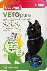 Meilleurs prix pour Collier répulsif antiparasitaire réfléchissant pour chat et chaton - système anti-étranglement