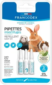 Comparer les prix de Pipettes Insectifuges. Lapins, Furets et Cobayes. - Francodex - FR-174073