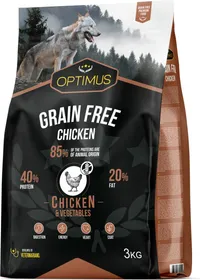 Comparer les prix de OPTIMUS Adult Grain Free Chicken Sans céréales pour Chien