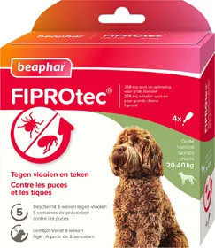 Comparer les prix de FIPROtec, solution spot-on pour chiens