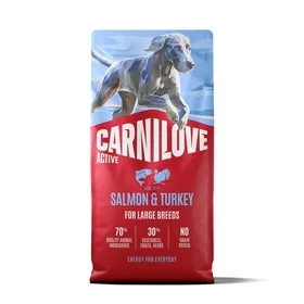 Comparer les prix de CARNILOVE Active Dry Saumon et Dinde pour chien de grande taille - Lot de 2x 12kg (nouveau packaging)