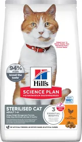 Comparer les prix de HILL'S Science Plan Adult Sterilised pour chat stérilisé au Poulet