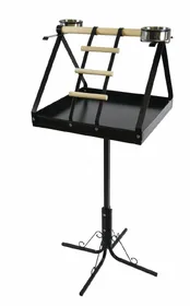 Meilleurs prix pour Perchoir en fer forgé et bois pour perroquets Zolia Picolo - H 126 cm