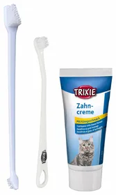 Comparer les prix de Set hygiène dentaire chat gout fromage 50g