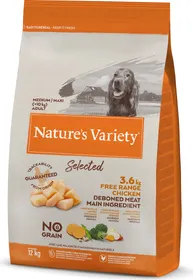 Meilleurs prix pour NATURE'S VARIETY Selected Chien Medium Maxi Adulte au poulet élevé en plein air sans céréales