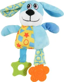 Comparer les prix de Jouet 1er âge pour chiot Le chien (peluche sonore et anneau à mâcher)