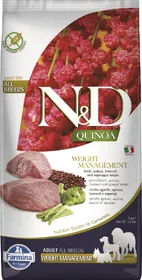 Comparer les prix de FARMINA N&amp;D WEIGHT MANAGEMENT Quinoa Agneau &amp; Brocolis pour Chien en Surpoids