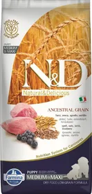 Meilleurs prix pour N&D Farmina Farmina N&D Ancestral Grain Medium/Maxi Puppy Agneau 12 kg