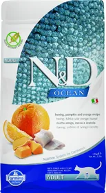 Comparer les prix de Farmina N&amp;D Ocean Croquettes au Hareng, potiron et Orange pour Chat Adulte