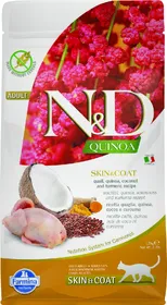 Comparer les prix de FARMINA N&amp;D SKIN &amp; COAT Caille &amp; Noix de Coco pour Chat Adulte