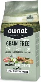 Meilleurs prix pour OWNAT PRIME Grain Free Adult sans céréales au poulet &amp; dinde pour chien adulte