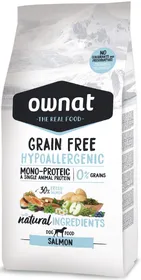 Meilleurs prix pour OWNAT Grain Free Hypoallergenic sans céréales au saumon pour chien adulte sensible