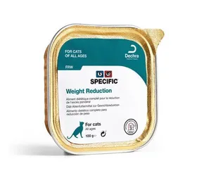 Comparer les prix de SPECIFIC FRW Pack de 7 Pâtées Weight Reduction 100g pour Chat Adulte en Surpoids - Lot de 2x 7x100g