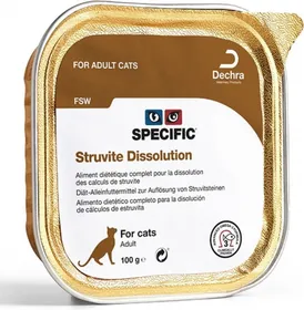 Meilleurs prix pour SPECIFIC FSW Pack de 7 Pâtées Struvite Dissolution 100g pour Chat Adulte - Lot de 2x 7x100g