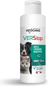 Comparer les prix de Vétocanis sirop contre les vers 125ml chien et chat